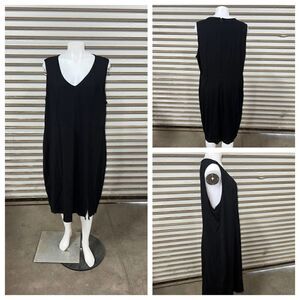 Lane Bryant sheath casual career black with slits